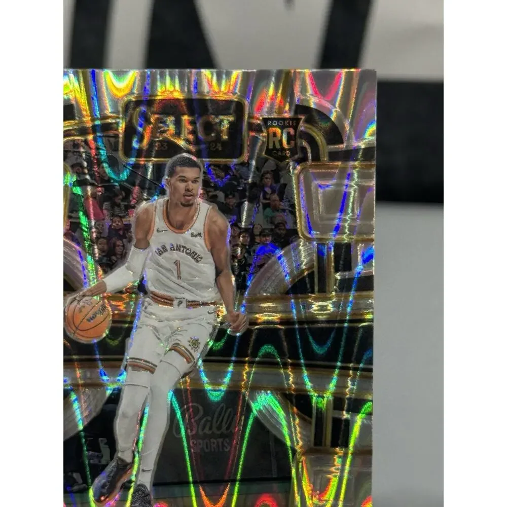 Victor Wembanyama 2023 Panini Select #87 Tectonic Prizm Rookie RC Concourse